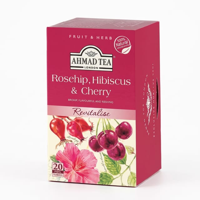 Rosehip Cherry Hibiscus Tea.