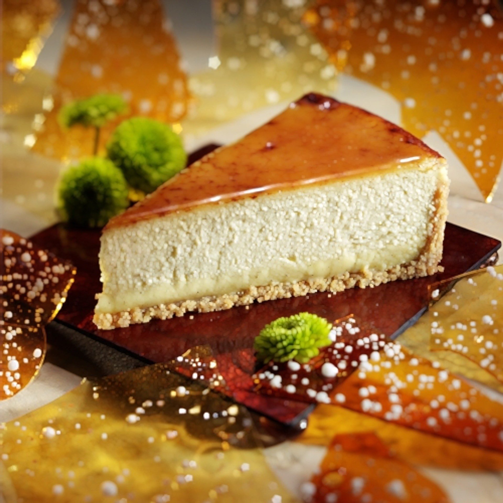 Creme Brulee Cheesecake.
