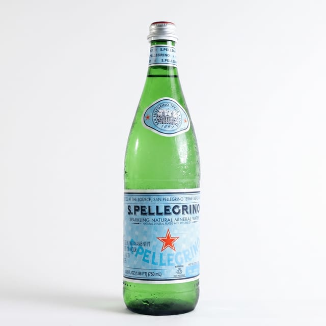 San Pellegrino Sparkling Water.