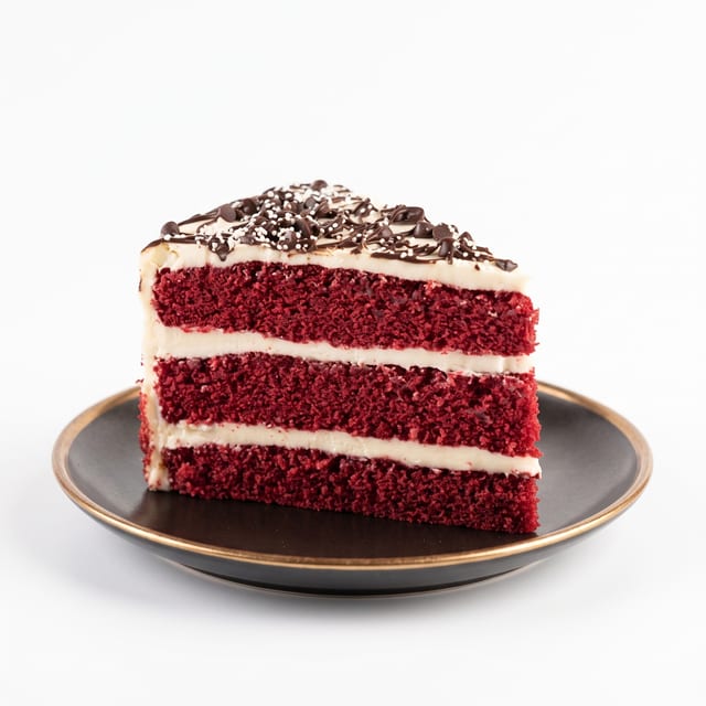 Iced Red Velvet Cake.