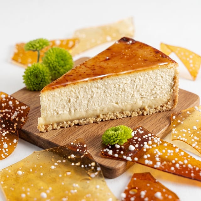 Creme Brulee Cheesecake.