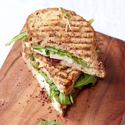 Halloumi and Tomato Sandwich.