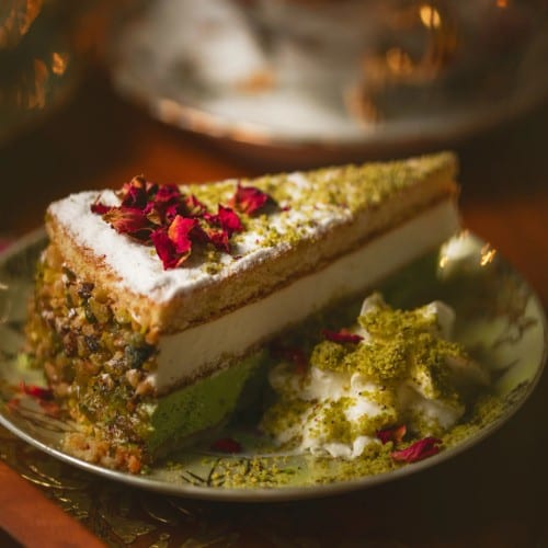 Ricotta & Pistachio Cake.