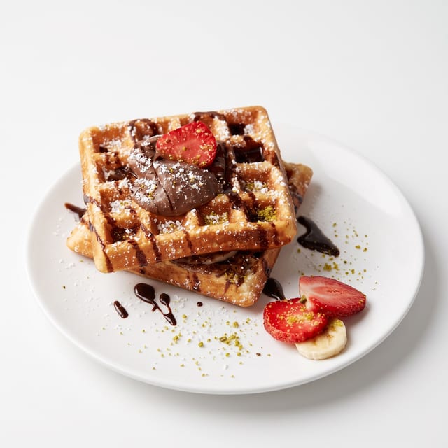 Half Waffle Chocolate Chip or Regular.
