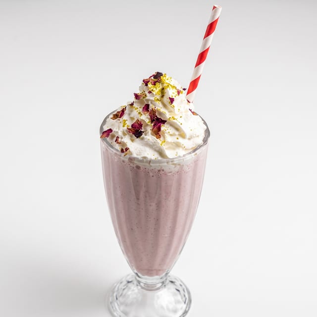 Strawberry Rose Shake.