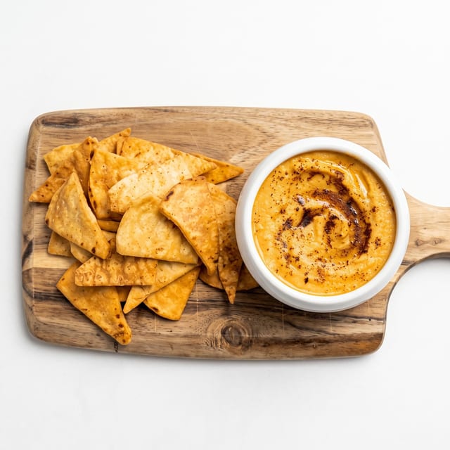 Hummus with Pita Chips.